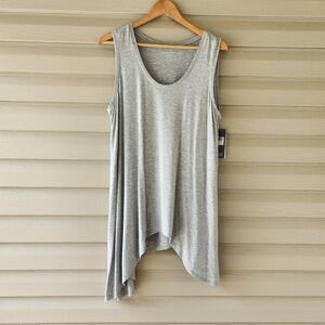 Eileen Fisher gray tunic tank top size L